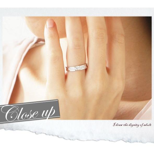 指輪 ピンキーリング ダイヤモンド リング 0.17ct k18ゴールド 18金 小指 レディース ジュエリー アクセサリーの画像