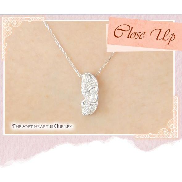 プラチナ900 pt900 ダイヤモンド ハート ネックレス ダイヤ 0.13ct ペンダント レディース ジュエリー アクセサリー クリスマスの画像