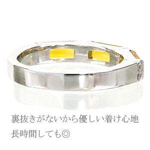 指輪 シトリントパーズ 11月誕生石 バケットリング ダイヤモンド 0.08ct k18ゴールド 18金 レディース アクセサリーの画像