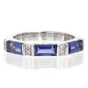 指輪 アイオライト リング ダイヤモンド 0.08ct k18ゴールド 18金 レディース ジュエリー アクセサリーの画像