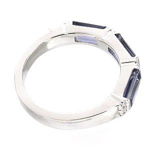 指輪 アイオライト リング ダイヤモンド 0.08ct k18ゴールド 18金 レディース ジュエリー アクセサリーの画像
