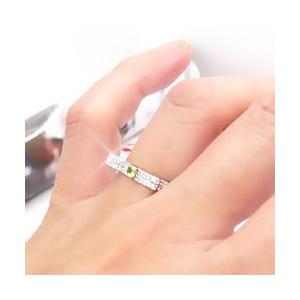 指輪 ペリドット ダイヤモンド リング 8月誕生石 0.3ct リボン k18ゴールド 18金 レディース ジュエリー アクセサリーの画像
