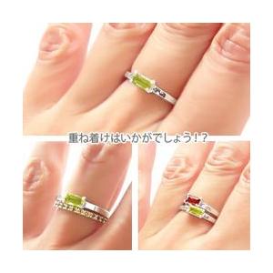 指輪 ペリドット 一粒 リング バケットカット プラチナ900 pt900 レディース ジュエリー アクセサリーの画像