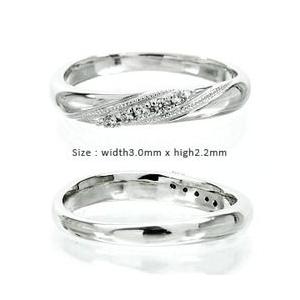 指輪 ダイヤモンド 0.05ct k18ゴールド 18金 リング レディース ジュエリー アクセサリーの画像