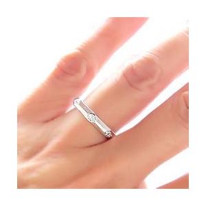 指輪 ダイヤモンド リング 0.07ct 無垢 k18ゴールド レディース ジュエリー アクセサリーの画像