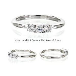 指輪 ダイヤモンド リング トリロジー プラチナ900 pt900スリーストーン 0.3ct レディース ジュエリー アクセサリーの画像