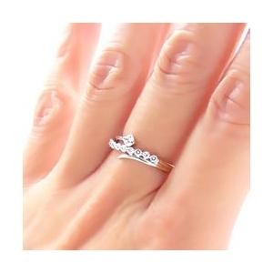 指輪 ダイヤモンド リング k18ゴールド 0.3ct テンダイヤモンド 18金 レディース ジュエリー アクセサリーの画像