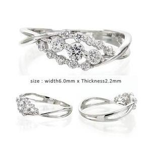 指輪 ダイヤモンド リング プラチナ900 pt900 0.3ct レディース ジュエリー アクセサリーの画像