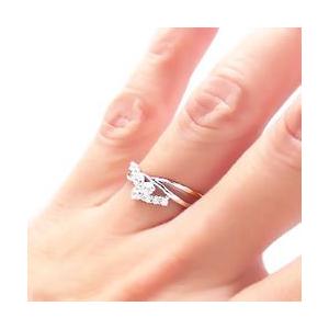 指輪 フラワー ダイヤモンド リング 花 プラチナ900 pt900 ダイヤ 0.3ct レディース ジュエリー アクセサリーの画像
