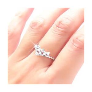 指輪 ダイヤモンド リング k18ゴールド 0.3ct テンダイヤモンド 18金 レディース ジュエリー アクセサリーの画像