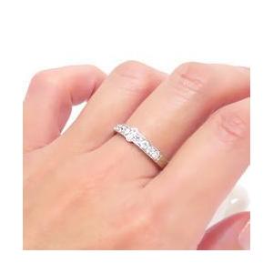 指輪 エタニティリング ダイヤモンド 0.5ct SIクラス テンダイヤモンド リング k18ゴールド 18金 レディースの画像