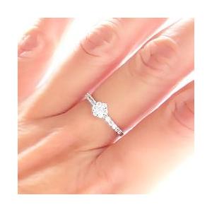 指輪 ダイヤモンド リング フラワー 花 k18ゴールド ダイヤ 0.3ct レディース ジュエリー アクセサリーの画像