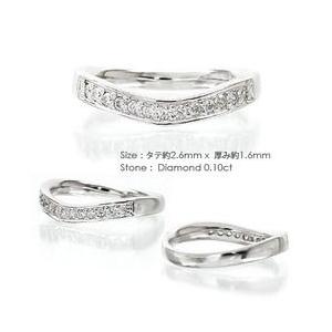 指輪 ダイヤモンド リング 0.1ct ハーフエタニティリング ピンキー リング プラチナ900 pt900 レディース アクセサリーの画像
