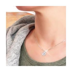 猫 キャット ねこ ネコ ダイヤモンド ネックレス ペンダント ダイヤ 0.1ct k18ゴールド 18金 レディース アクセサリーの画像