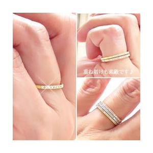 指輪 ハーフエタニティリングリング ダイヤモンド 0.1ct k18ゴールド 18金 レディース ジュエリー アクセサリーの画像