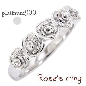 pt900豪華プラチナ 薔薇ローズダイヤモンドリング 楽天市場】Pt900