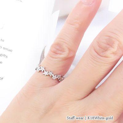 スタージュエリー 0.8ct ダイヤモンド フルエタニティ リング K18 WG