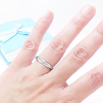 指輪 一粒ダイヤモンド リング 18金 ソリティア k18ゴールド 0.15ct 甲丸 レディース ジュエリー アクセサリーの画像