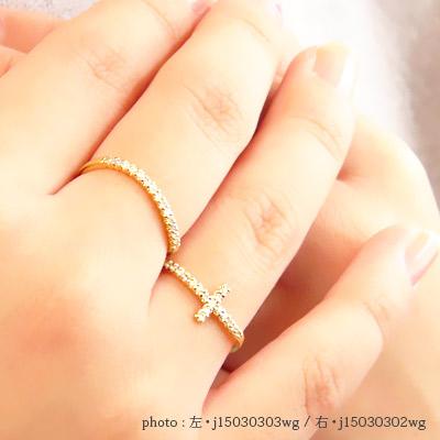 指輪 ハーフエタニティリングリング ダイヤモンド リング プラチナ900 Pt900 0.1ct ウェーブの画像