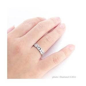 指輪 ダイヤモンド リング 18金 k18ゴールド ダイヤ 0.1ct ホースシュー 馬蹄 レディース ジュエリー アクセサリーの画像