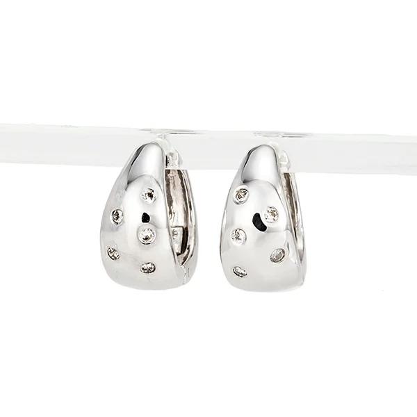 ピアス フープピアス 中折れピアス ダイヤモンド 0.1ct 18金 18k