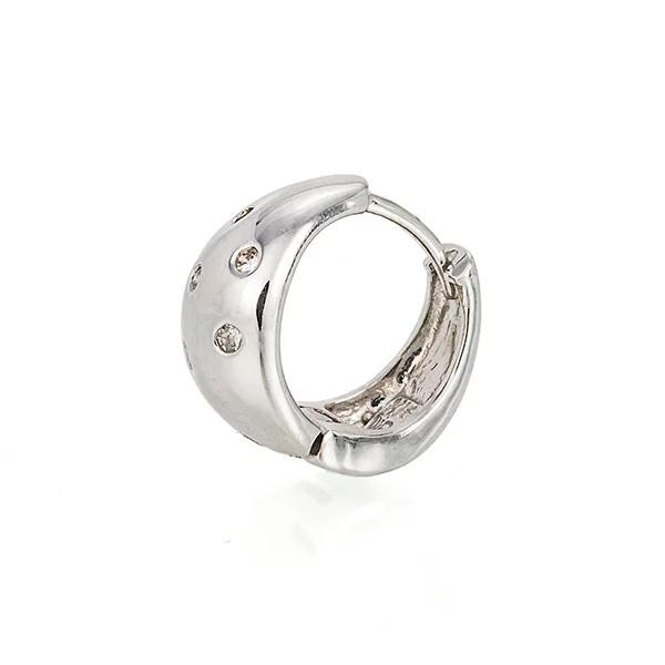 ピアス フープピアス 中折れピアス ダイヤモンド 0.1ct 18金 18k k18 レディース ジュエリー アクセサリー プレゼント ギフトの画像
