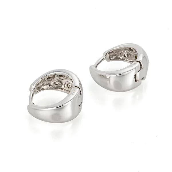 ピアス フープピアス 中折れピアス ダイヤモンド 0.1ct 18金 18k k18 レディース ジュエリー アクセサリー プレゼント ギフトの画像