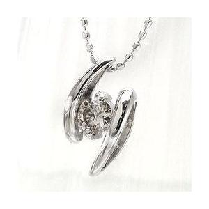 一粒 ソリティア ダイヤネックレス ペンダント プラチナ900 pt900 ダイヤモンド 0.2ct レディース アクセサリーの画像