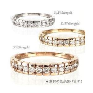 ピンキー リング ダイヤモンド リング 0.5ct k18ゴールド レディース ジュエリー アクセサリーの画像