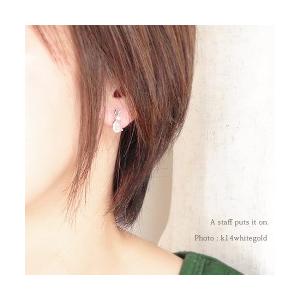 うさぎ ラビット 兎 ピアス パール 真珠 ムーンストーン 18金ピンクゴールド ｋ18PG 6月誕生石 スタッドピアス レディースの画像