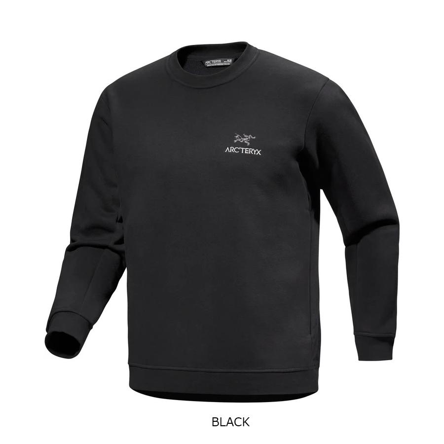 Lサイズ ARC'TERYX アークテリクス エンブレムフリースクルー 黒 ARC'TERYX（アークテリクス） ARC'TERYX EMBLEM FLEECE CREW