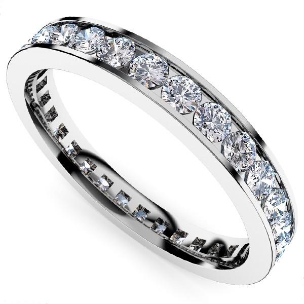 Pt ダイヤ リング 0.93ct フルエタニティ H&C