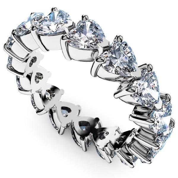 流行に ハイクオリティの完璧な輝きと着け心地あなたの毎日に輝きを He3 091 Pt900ハートシェイプダイヤモンド 婚約指輪 結婚指輪にも Vs 19 22号 18pc X フルエタニティリング5 40ct 4 5x4 5mm レディースアクセサリー