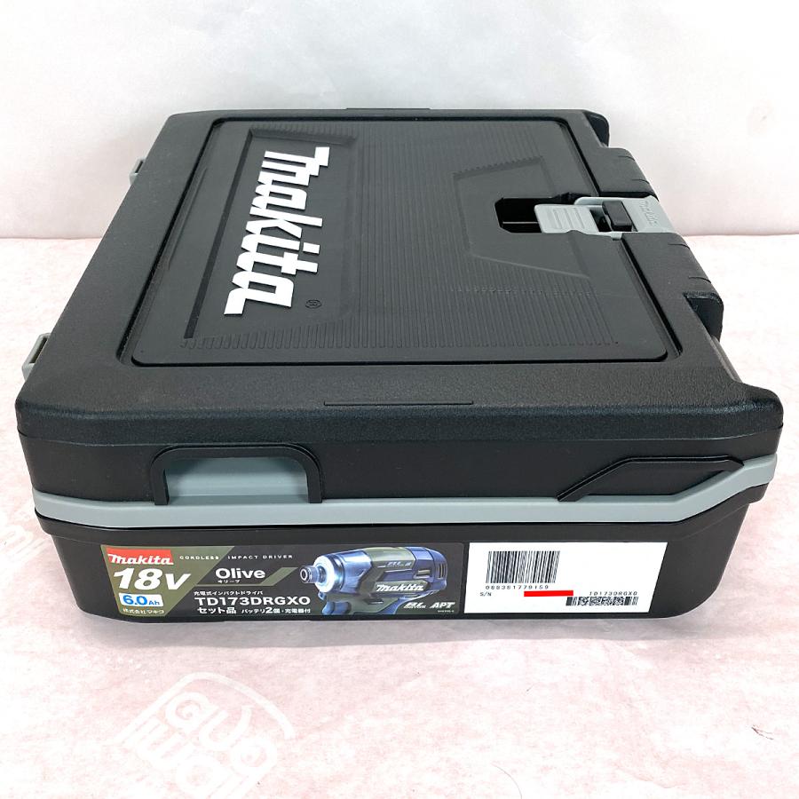 未使用 マキタ インパクトドライバ TD173DRGXO オリーブ 18V 6.0Ah  