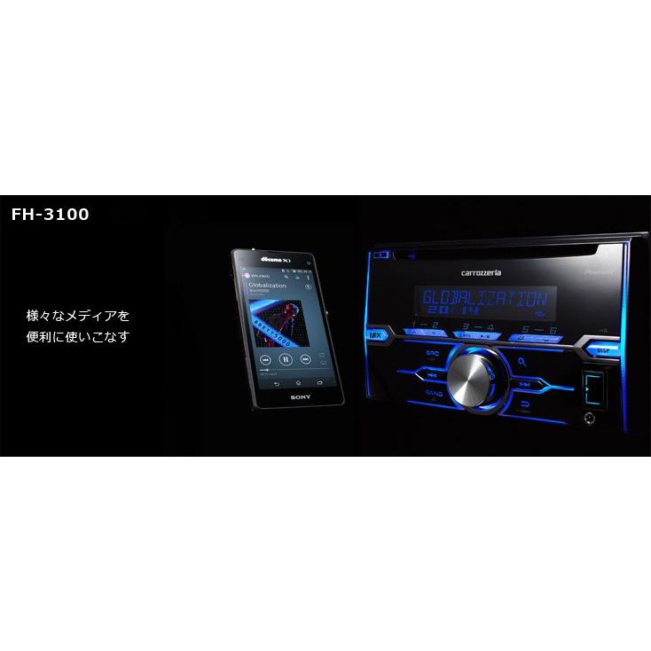 生産終了カロッツェリア FH-3100 CD/USB/チューナー メインユニット