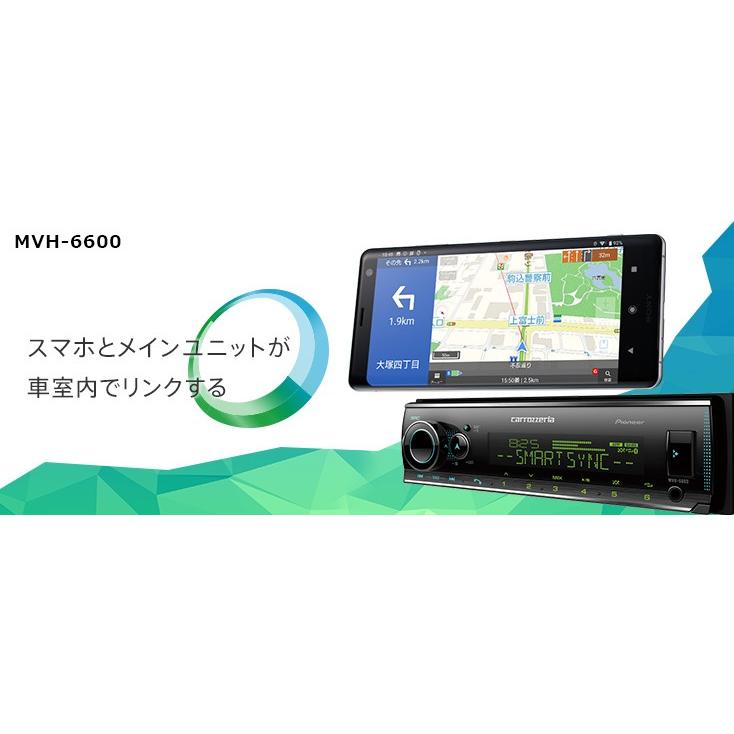 カロッツェリア パイオニア MVH-6600 カーオーディオ 1Dメイン カロッツェリア パイオニア MVH-6600 カーオーディオ 1Dメイン