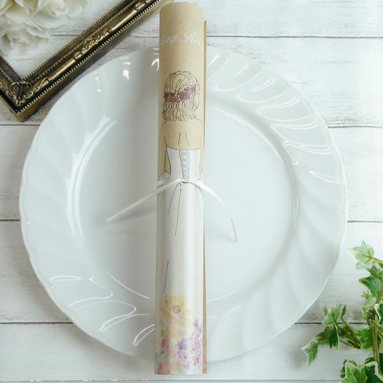 結婚式 席次表  (手作りセット)マリエ・ローズ　くるくる巻き物 選べる髪型3種類 サテンリボン付き |  | 03