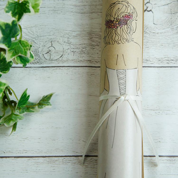 結婚式 席次表 (手作りセット)マリエ・ローズ くるくる巻き物 選べる