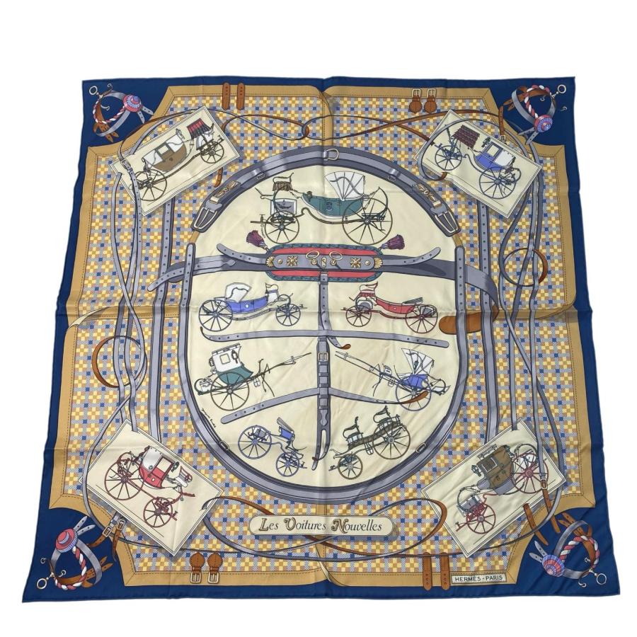 HERMES（エルメス） レディース スカーフ 馬車の変遷 カレ 70 シルク