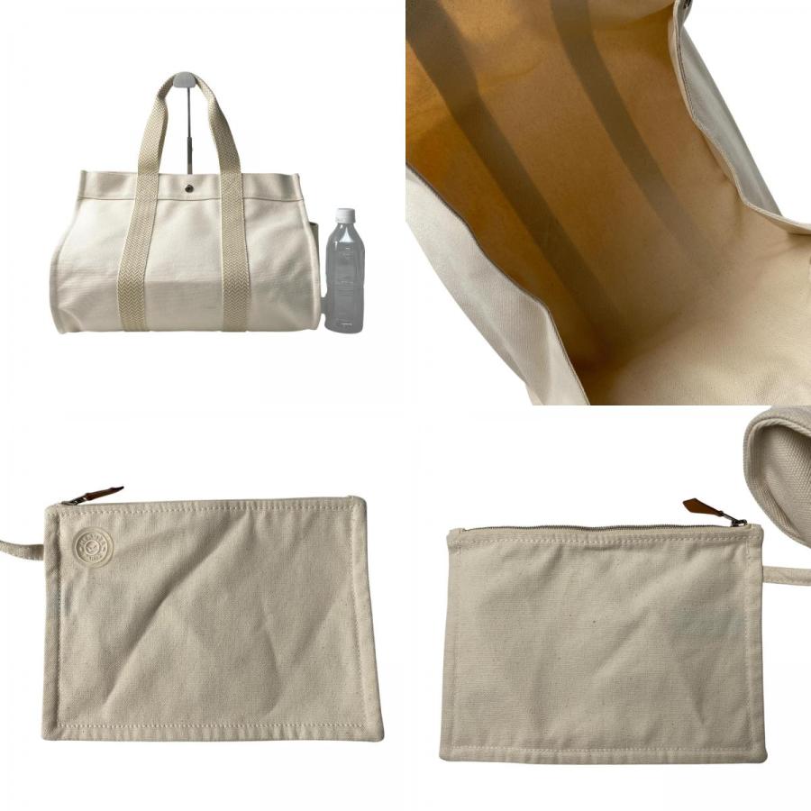 HERMES（エルメス） カンヌ MM キャンバス トートバッグ ポーチ付き 