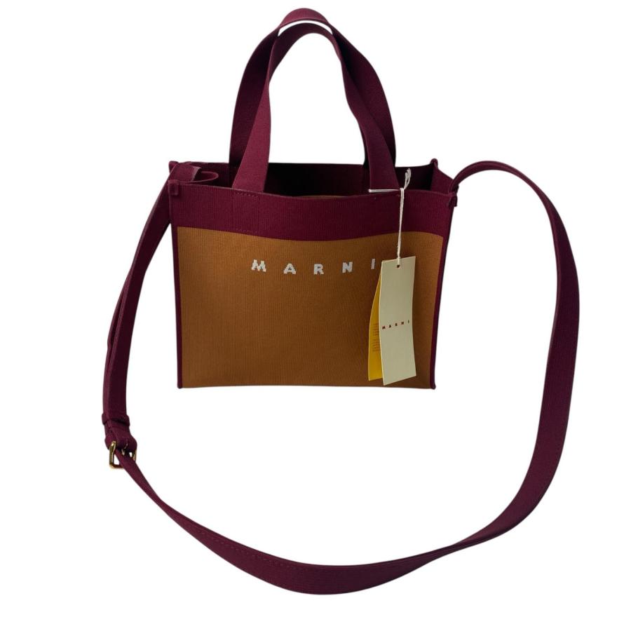 マルニ MARNI ジャガード ロゴ 2WAY ショルダーバッグ ハンドバッグ  斜めがけ クロスボディ レディース MARNI（マルニ） ジャガード ロゴ 2WAY ショルダーバッグ ハンドバッグ