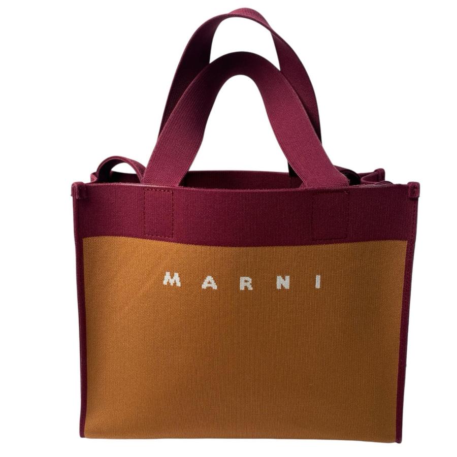 MARNI（マルニ） ジャガード ロゴ 2WAY ショルダーバッグ ハンドバッグ 
