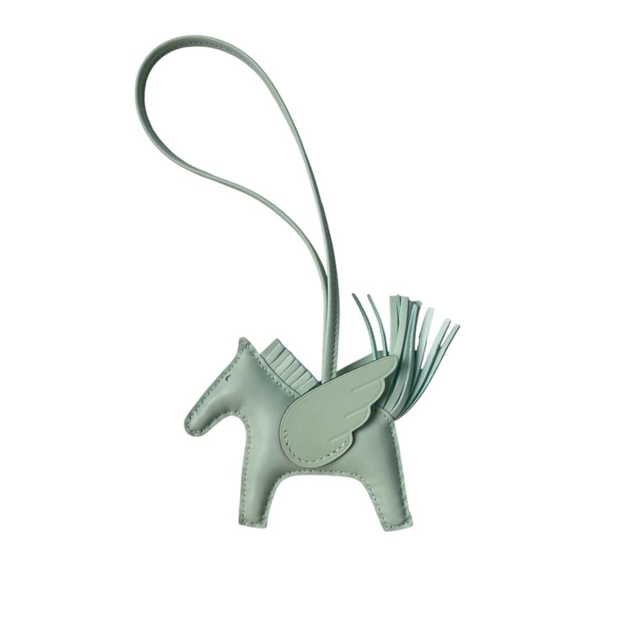 【新品未使用】HERMES ヴェールペパーミント　ペガサスチャーム エルメス ペガサスチャーム PM ヴェールモワイヤン/アルドワーズ