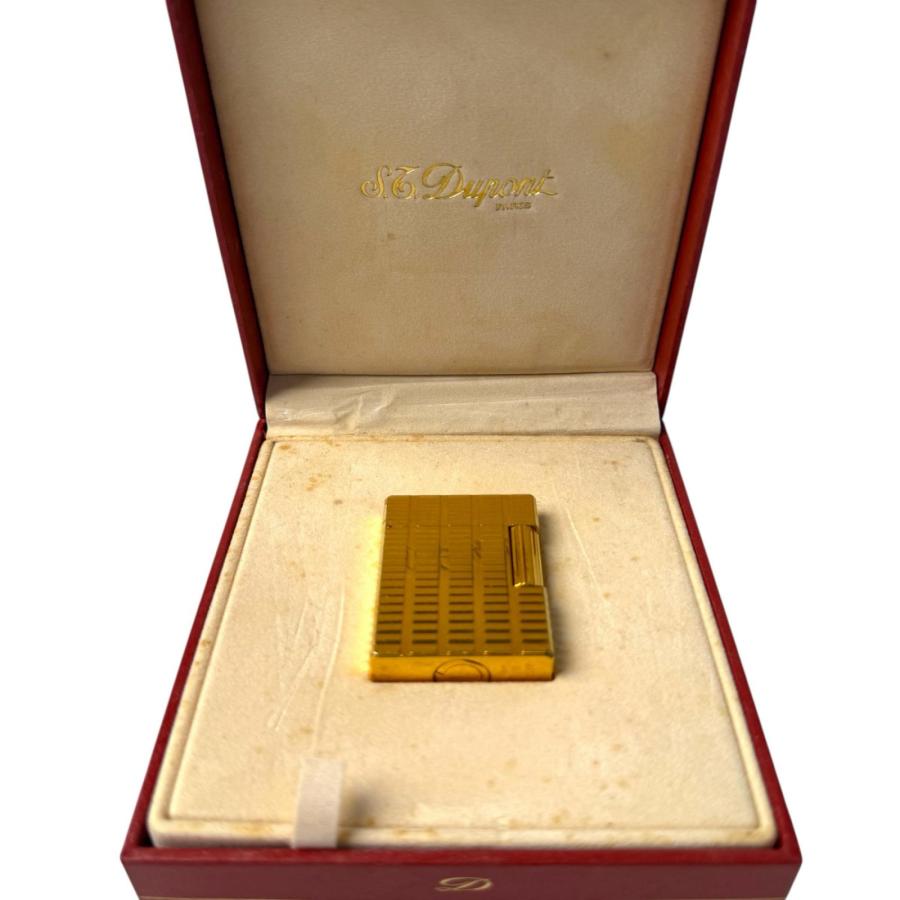 S.T.Dupont デュポン ライン1S ガスライター ゴールドラベル 