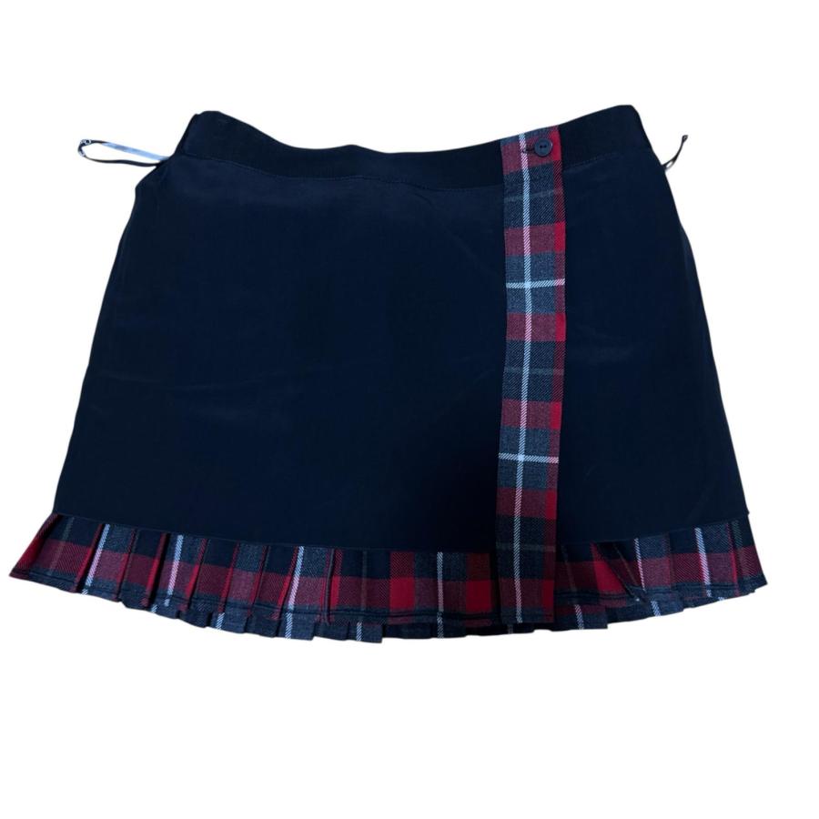 美品 Dior ディオール チェック柄 ミニ プリーツスカート ベルト付 #42 511J73A1640 レディースの画像
