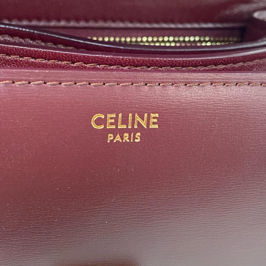 CELINE（セリーヌ） クラシックボックス ショルダーバッグ ボルドー 
