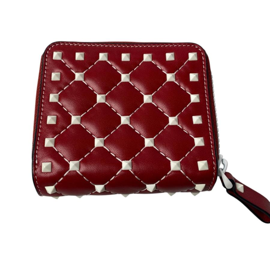 美品 ヴァレンティノガラヴァーニ valentino garavani 二つ折財布 ロックスタッズ レディース 美品 ヴァレンティノガラヴァーニ valentino garavani 二つ折財布