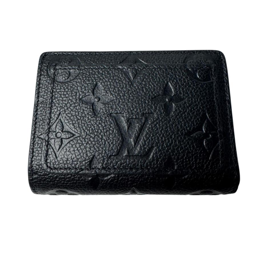 【美品】 ルイヴィトン ポルトフォイユクレア ノワール M80151 LOUIS VUITTON（ルイ・ヴィトン） 新品同様 モノグラム アンプラント