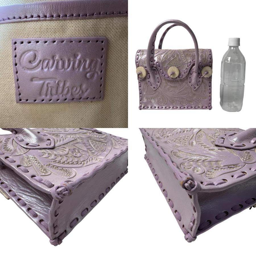 みぃー　カービングトライブス　レザー　ハンドバッグ カービングトライブス Carving Tribes ミニ ハンドバッグ レザー