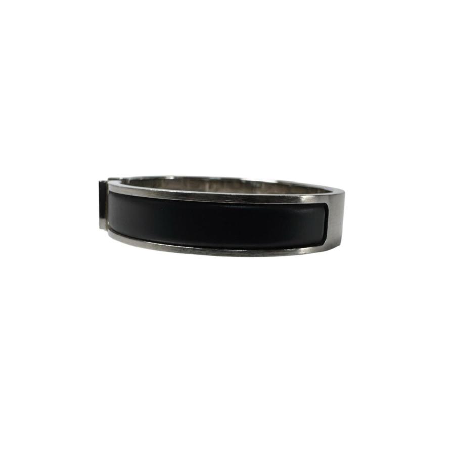 HERMES（エルメス） クリックH ブレスレット ブラック シルバー 大きめ